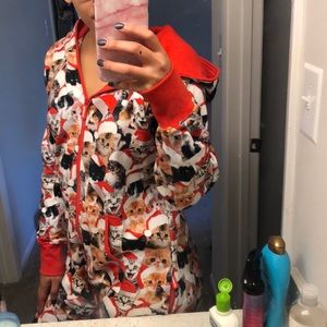 Meowy catsmas onesie